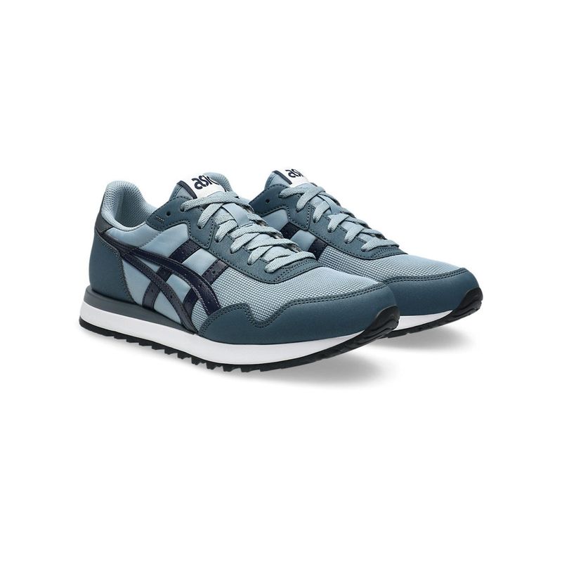 ASICS Blue Synthetic Leather Round Toe Sneakers (US 12)