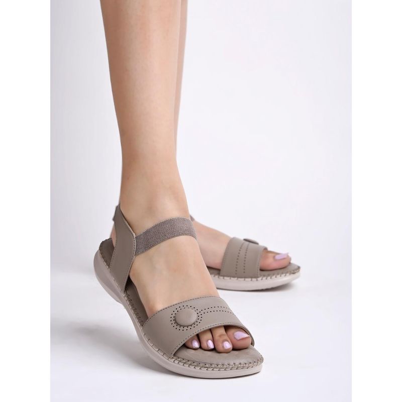 Shoetopia Orthopedic Comfortable Doctor Sole Brown Sandals for Women (EURO 42)