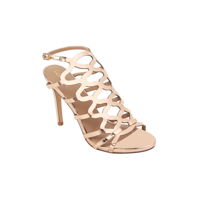 Buy CATWALK Rose Gold Patterned Stilettos Online