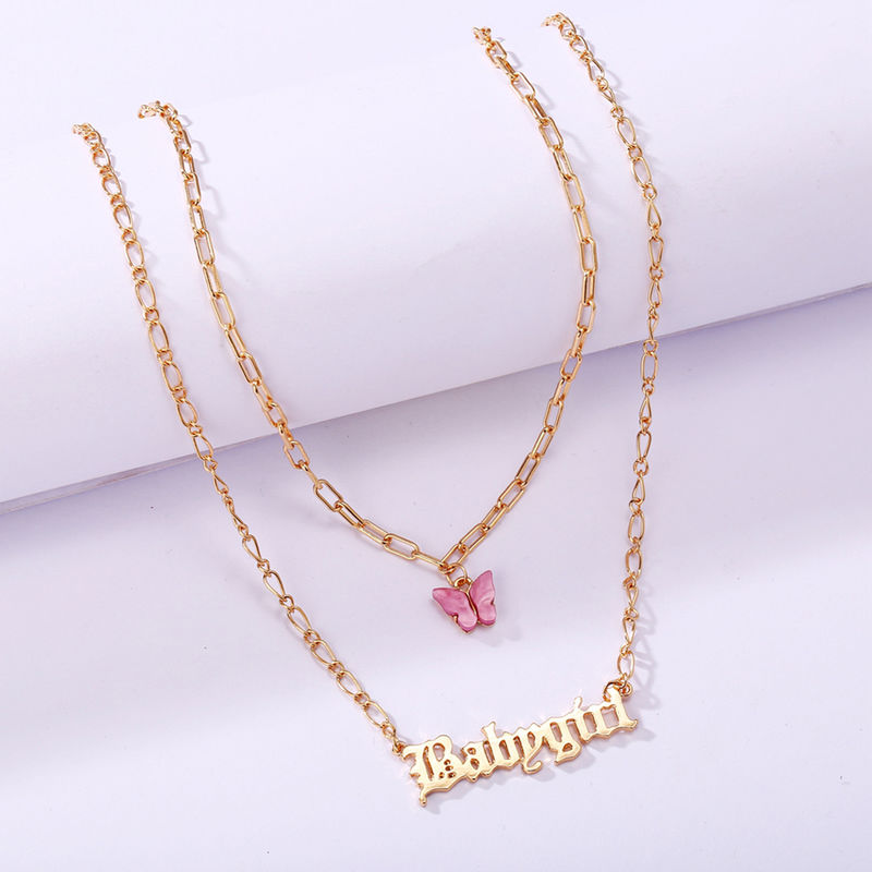 Buy Jewels Galaxy Swanky Butterfly Babygirl Gold Plated Multi