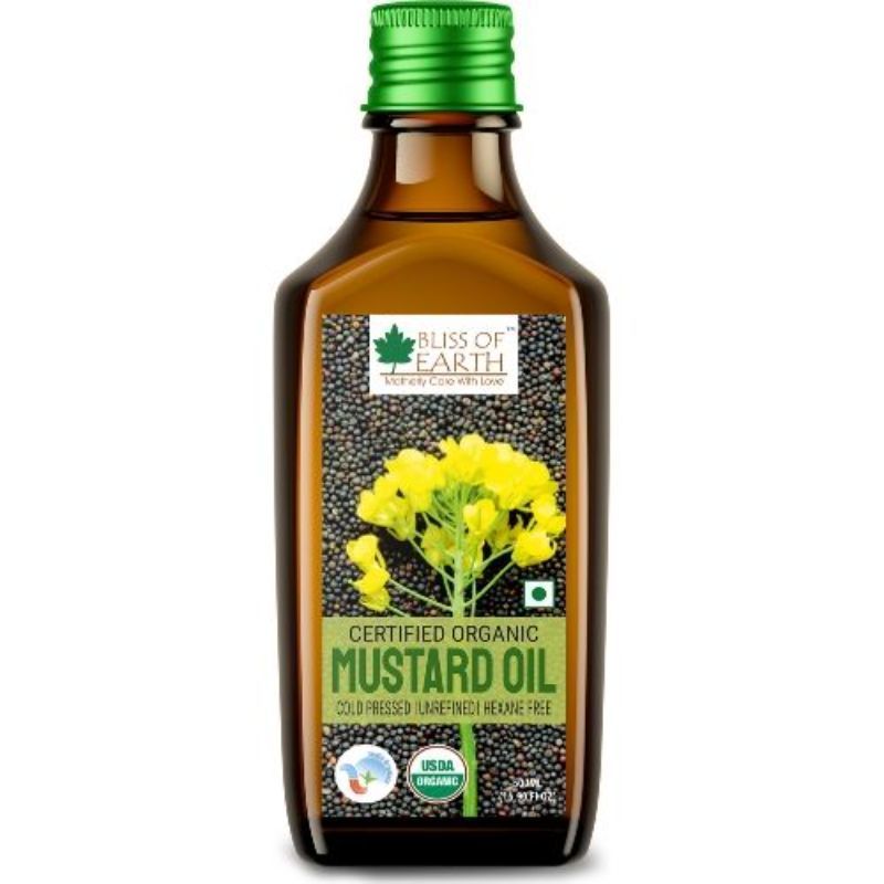Bliss Of Earth Certified Organic Mustard Oil