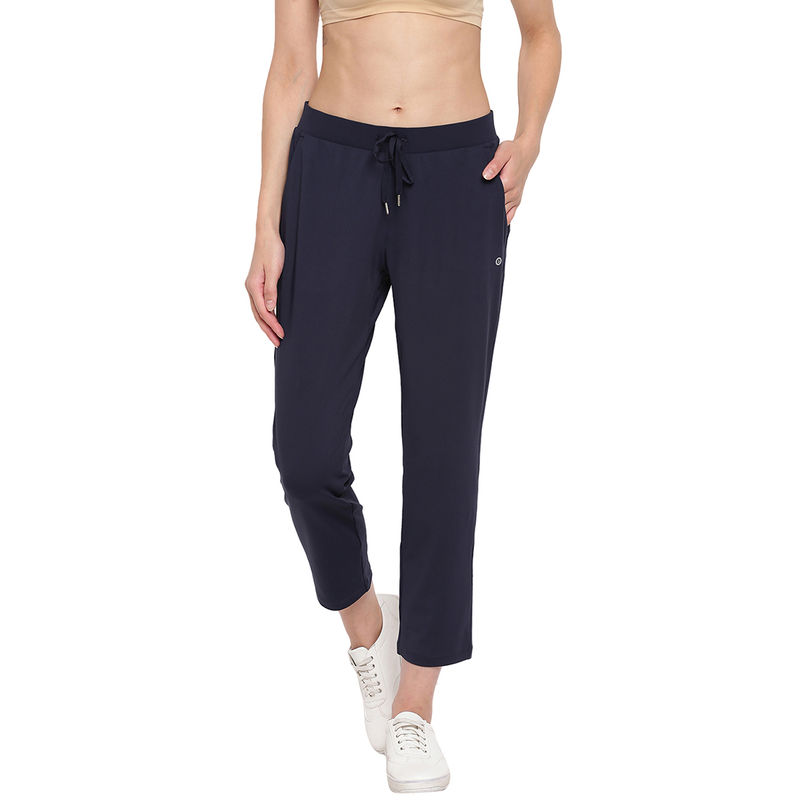Enamor Athleisure E068 Women's Relaxed Fit Pants - Blue (L) - E068
