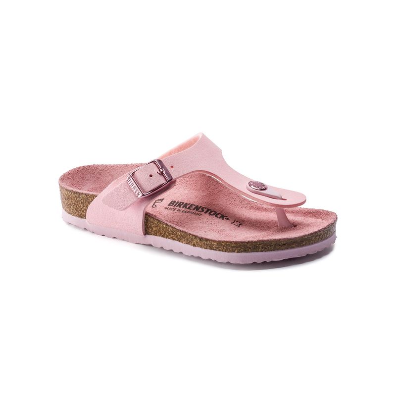 Birkenstock Pink Gizeh Birko Flor Nubuck Regular Width Sandals