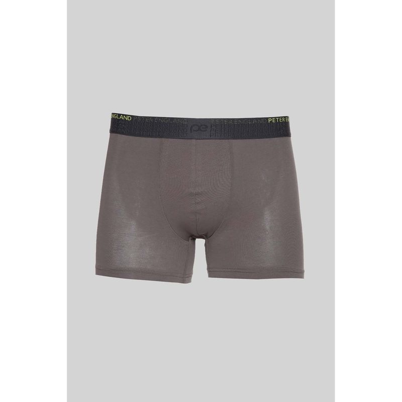 Peter England Grey Graphic Cotton Trunk (S)