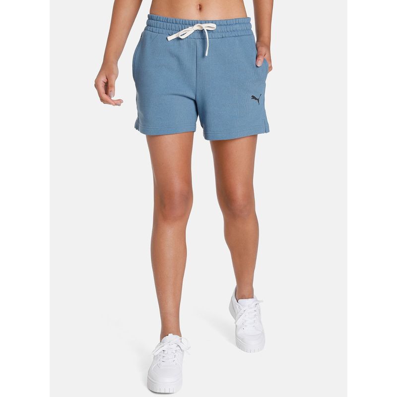 Puma Ess Better Womens Blue Shorts (XS)