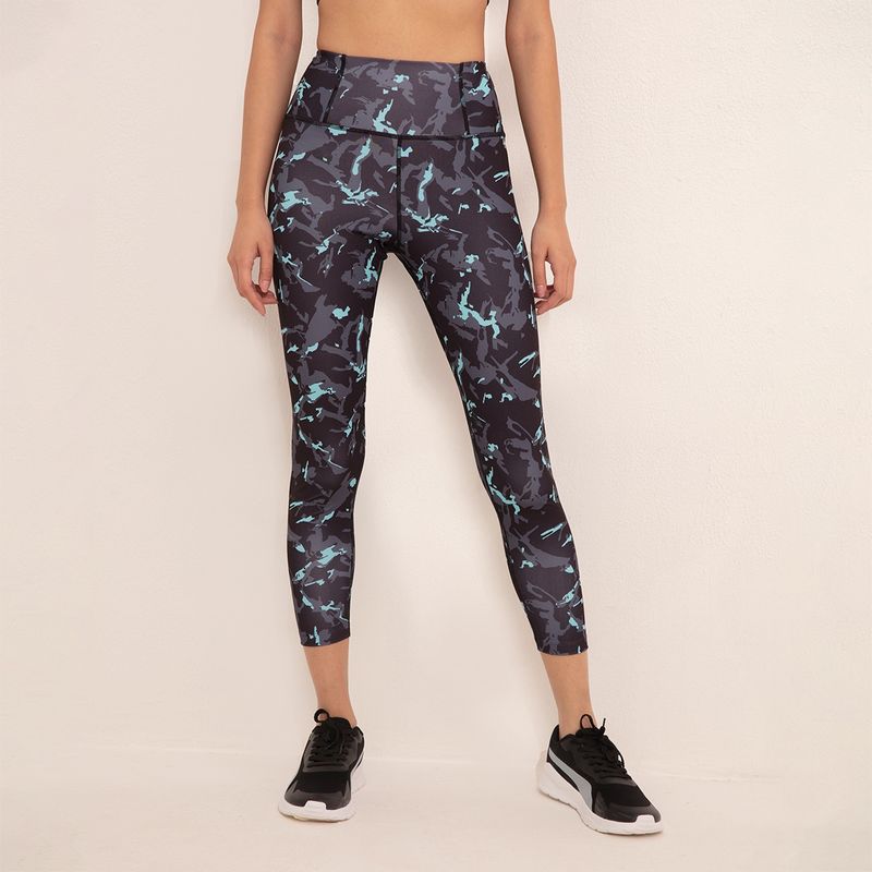 Nykd by Nykaa High Rise Trendsetter Printed Legging - NYK121 Neo Camo (M)