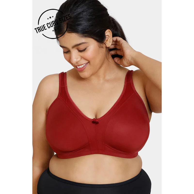 Zivame Sundried Tomato True Curve Priority Non Wired Full Coverage Sag Lift Bra (34DD)