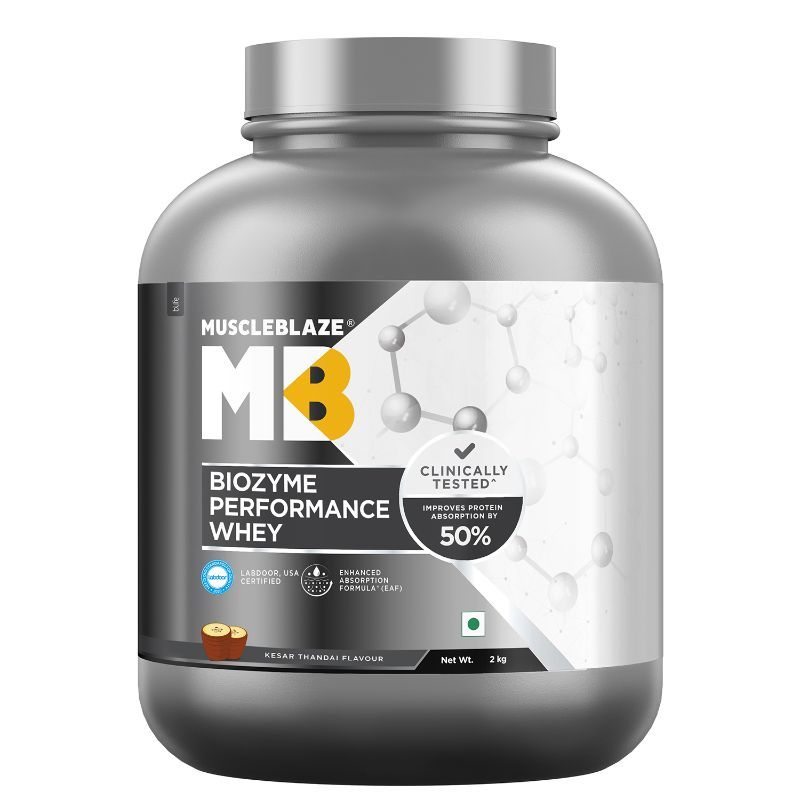 MuscleBlaze Biozyme Performance Whey, Labdoor Usa Certified - Kesar Thandai