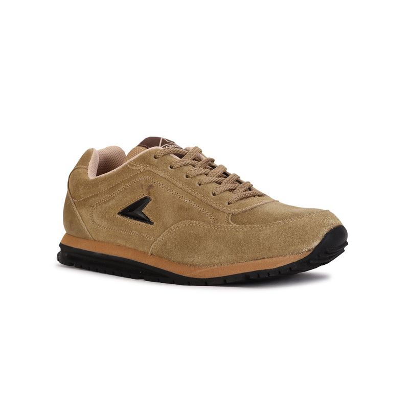 Power Solid Beige Sports Shoes (UK 8)