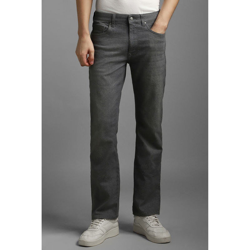 Louis Philippe Men Grey Light Slim Fit Jeans (32)