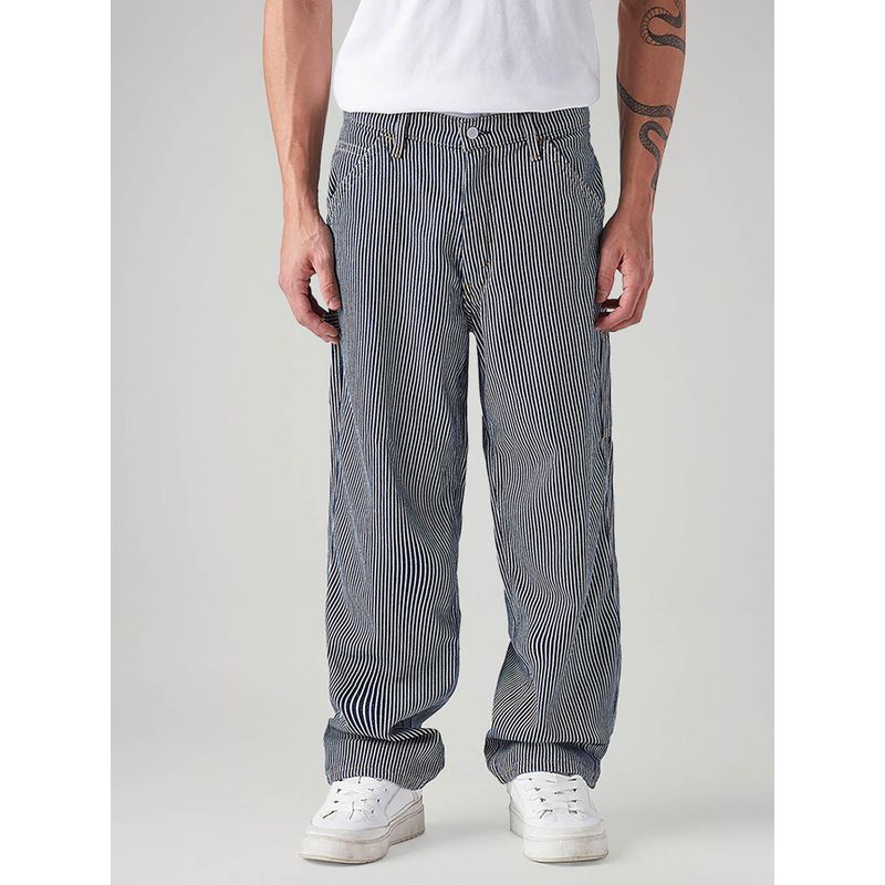 Levi's Men 578 Blue Baggy Relaxed Fit Mid Rise Jeans (28)