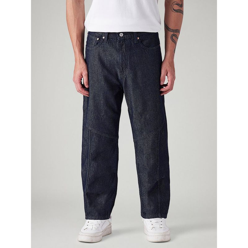 Levi's Men 568 Dark-Blue Loose Fit Mid Rise Jeans (30)