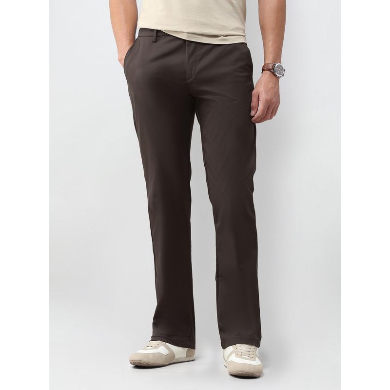 U.S. POLO ASSN. Men Mid Rise Riley Straight Fit Trousers (30)