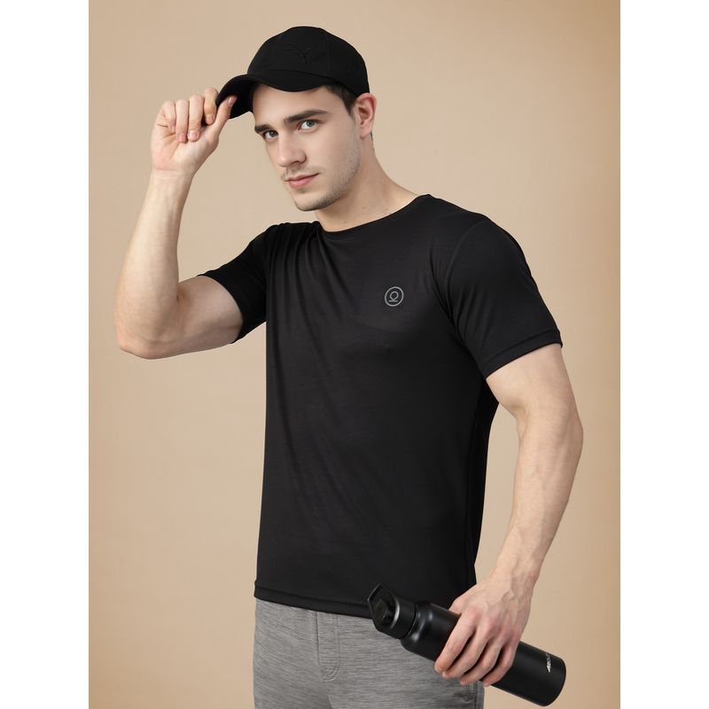 CHKOKKO Black Men Gym T-Shirt (3XL)