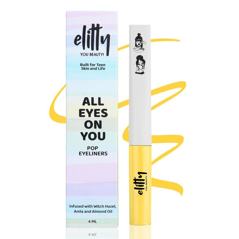 Elitty Matte Pop Coloured Eyeliner - Honeycomb Yellow