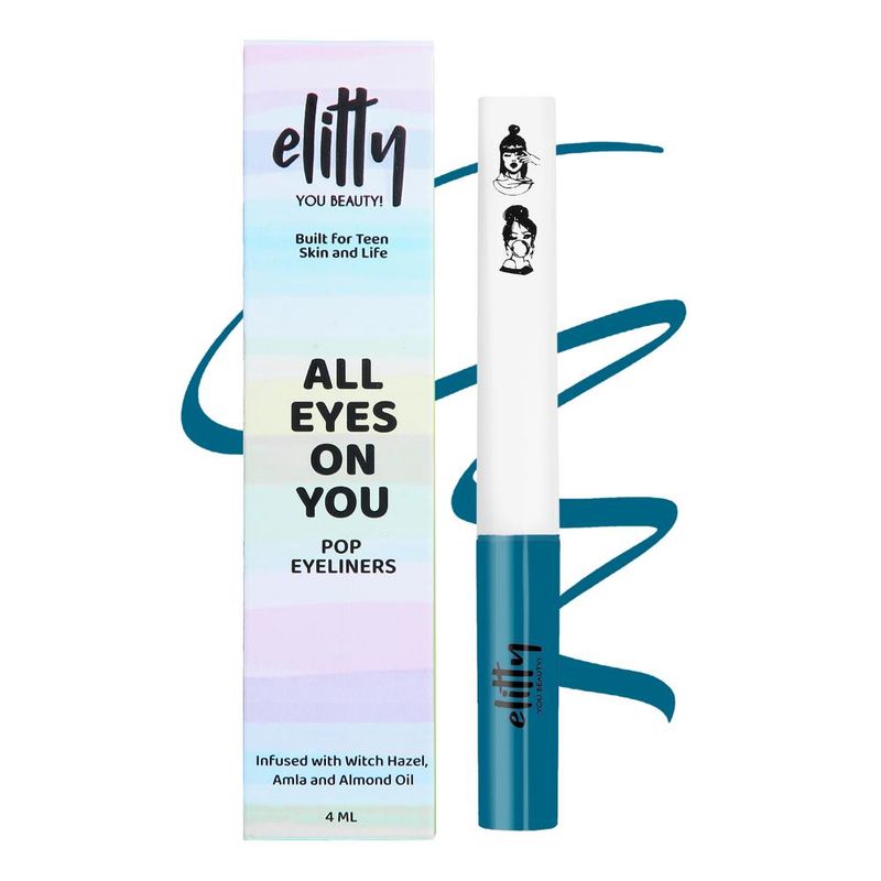 Elitty Matte Pop Coloured Eyeliner - Teal Appeal