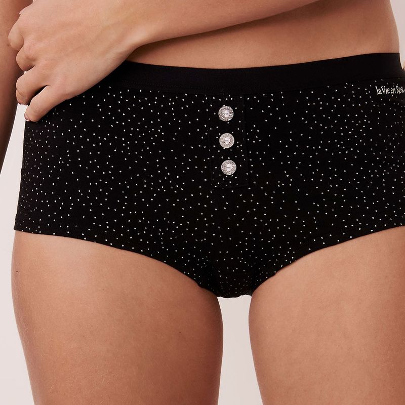 La Vie En Rose Panties Comfy Lvip Boyshort Mid Rise Black Color Buy La Vie En Rose Panties