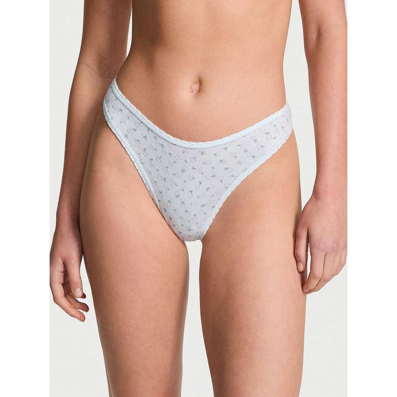 Victoria's Secret Pink Cotton Thong Panty (XS)