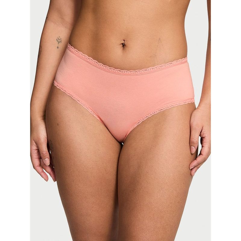 Victoria's Secret The Lacie Cotton Lace-Waist Cheeky Panty (XL)