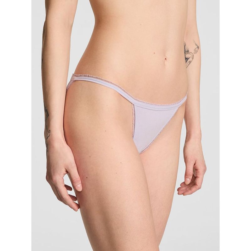 Victoria's Secret Pink Cotton Daisy Patch String Bikini Panty (XS)