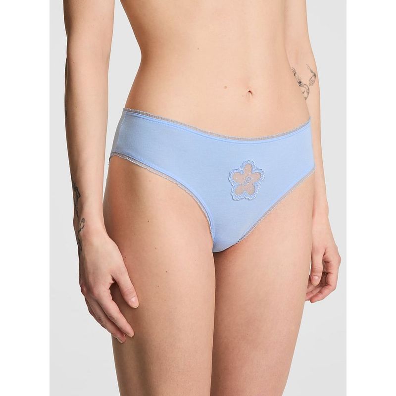 Victoria's Secret Pink Cotton Daisy Patch Cheeky Panty (XS)