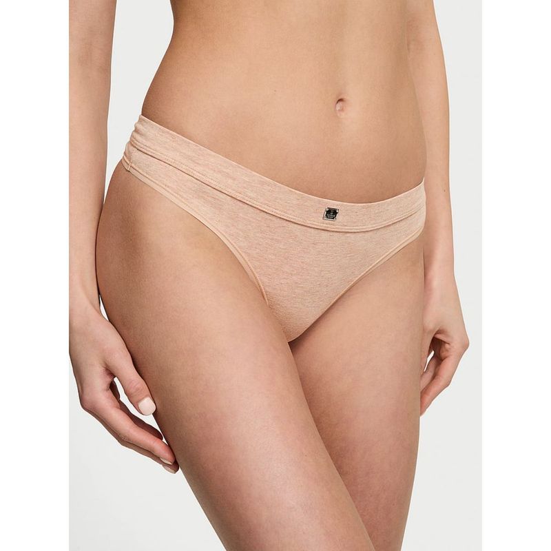 Victoria's Secret Logo Cotton Thong Panty (XL)