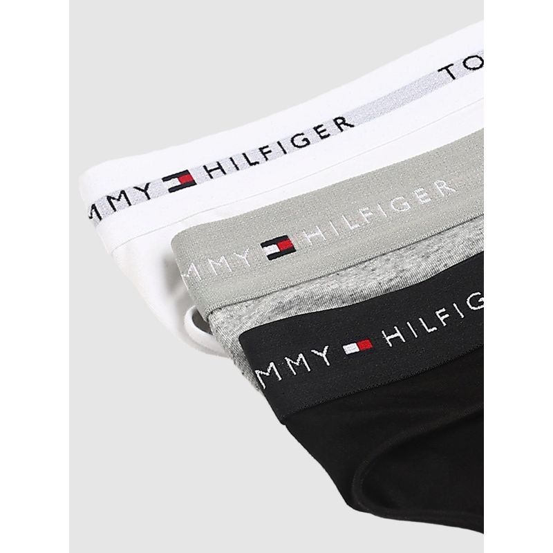 Tommy Hilfiger Multi-Color Solid Low Rise Briefs (Pack of 3) (L)