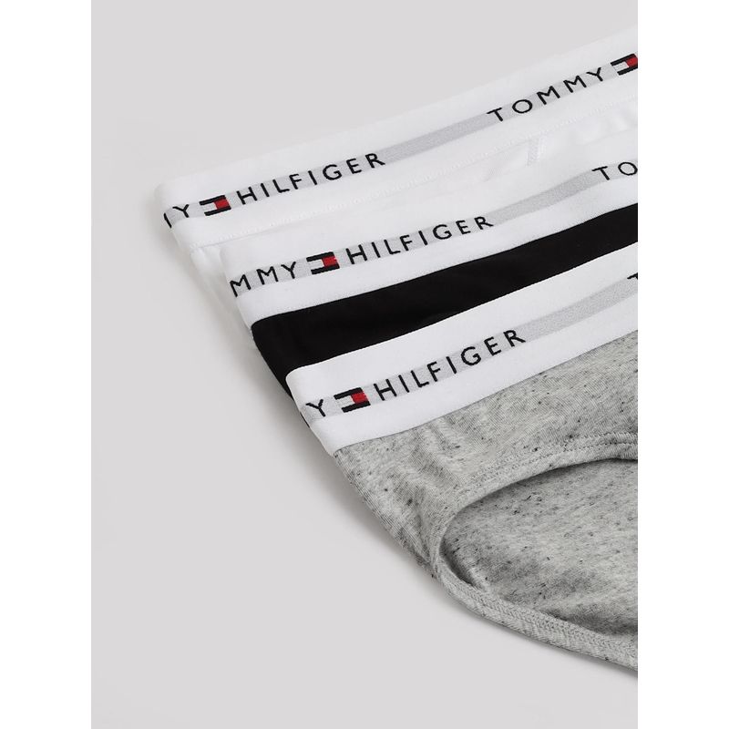 Tommy Hilfiger Multi-Color Solid Low Rise Briefs (Pack of 3) (S)