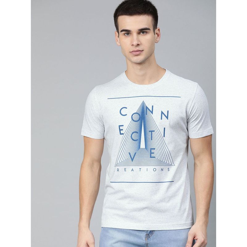 Huetrap Mens Round Neck Short Sleeve Eco Graphic T-Shirt (L)