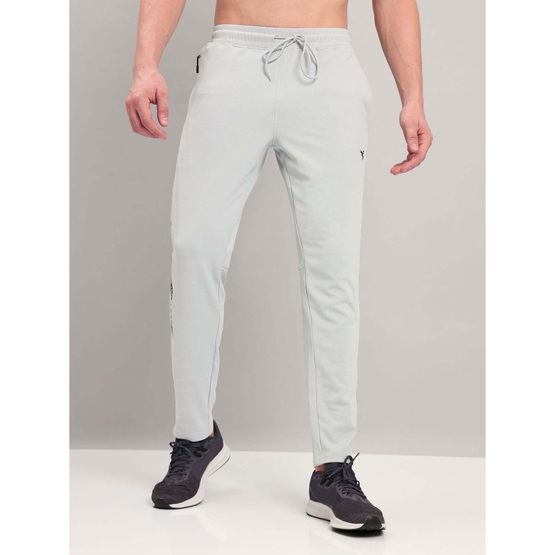 Technosport Men Blue Solid Slim Fit Sports Trackpant (XL)