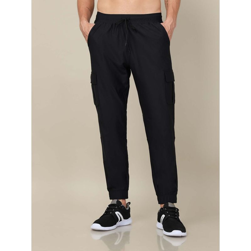 Technosport Men Solid Slim Fit Sports Cargo Jogger (M)
