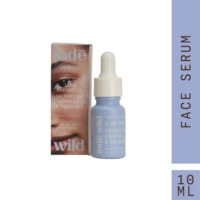 inde wild 1% Bakuchiol Serum With Squalane To Restore Skin Barrier & Firmness And Even Out Skin Tone