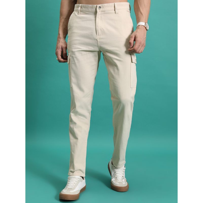 HIGHLANDER Men Beige Solid Cargo (34)