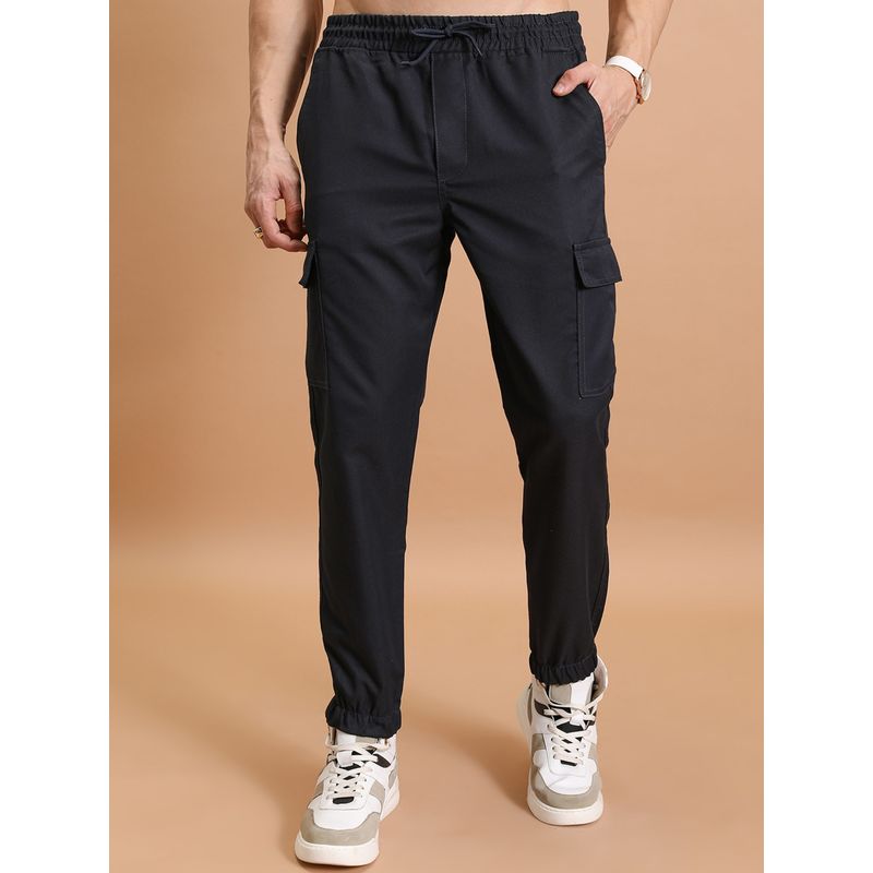 HIGHLANDER Men Navy Blue Solid Cargo (36)