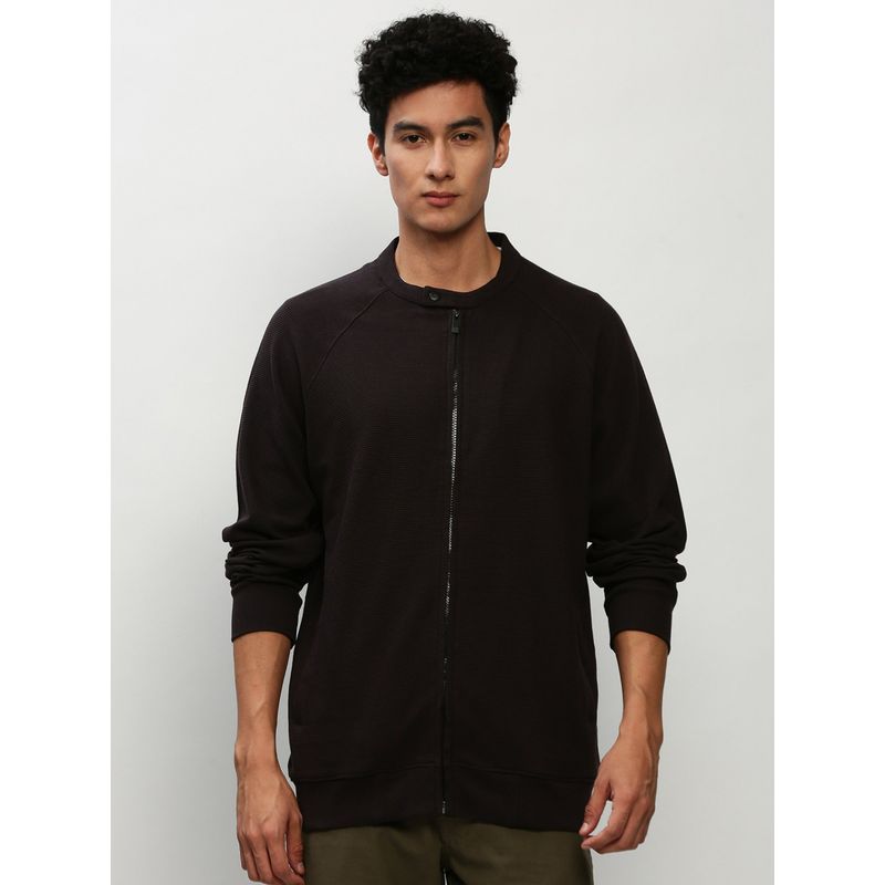 Mandarin collar sweatshirt deals