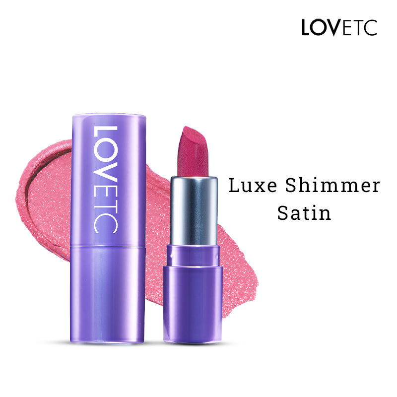 LOVETC Pout, Perfect, Etc Luxe Shimmer Satin Mini Lipstick - First Kiss