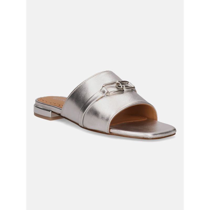 BAGATT Glaze Silver Leather Womens Sandals (EURO 37)