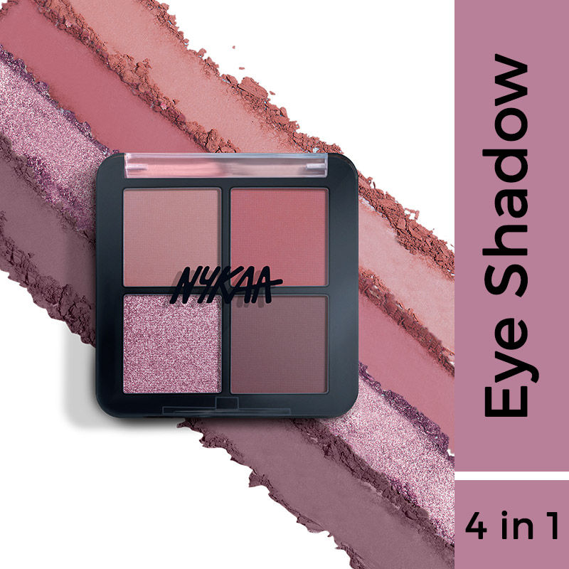 Nykaa Cosmetics Eyes On Me! 4 in 1 Quad Eyeshadow Palette - Wine & Dine