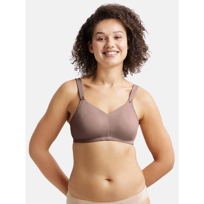 Jockey 1841 Wirefree Non Padded Soft Touch Microfiber Minimizer Bra - Deep Taupe (40C)