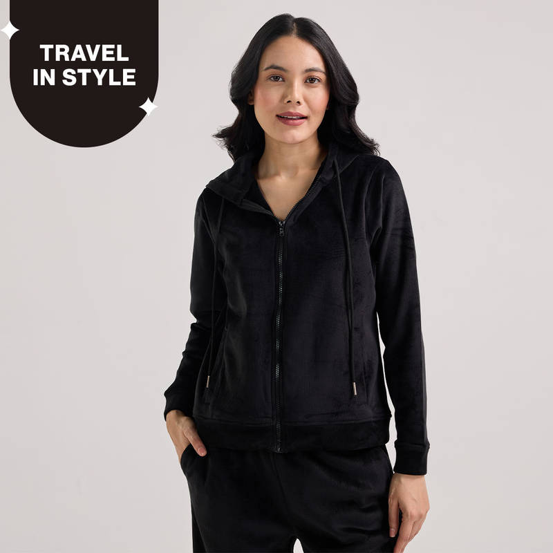 Nykd By Nykaa Women Hooded Jacket NYS918-Black (S)