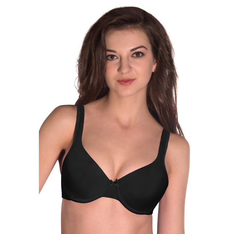 Buy Amante Cozy Comfort Non-Padded Wired T-Shirt Bra - Black Online