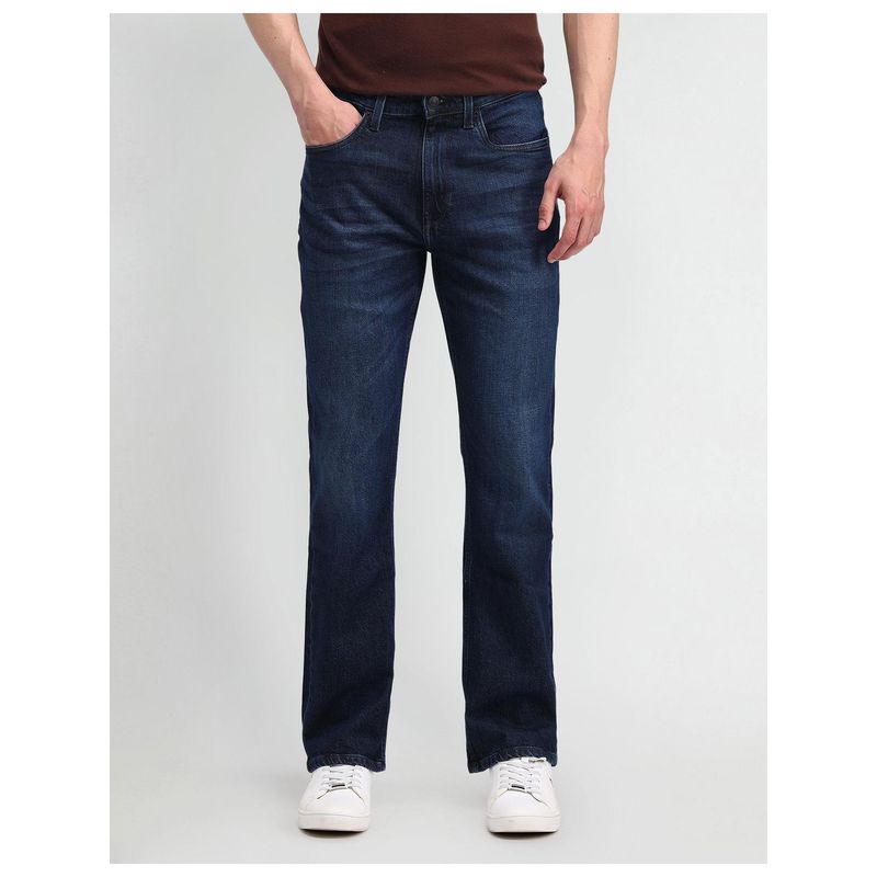 U.S. Polo Assn. Denim Co. Men's Blue Solid Plain Jeans (30)