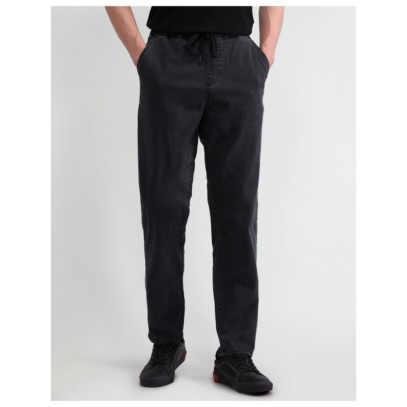 U.S. Polo Assn. Denim Co. Men's Black Solid Plain Jeans (34)