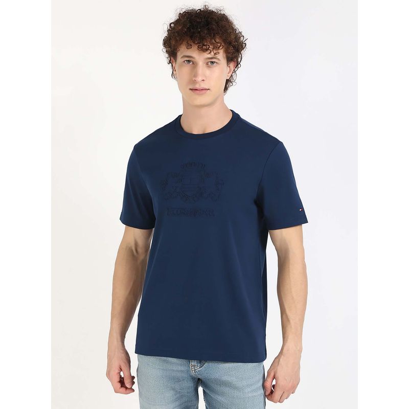 Tommy Hilfiger Mens Blue Printed T-Shirt (M)