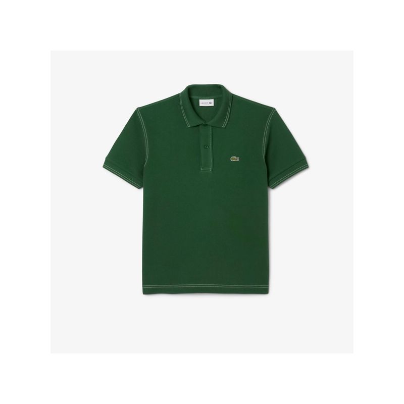 Lacoste Classic Fit L.12.12 Heavy Petit Pique Polo T-Shirt- Green (M)