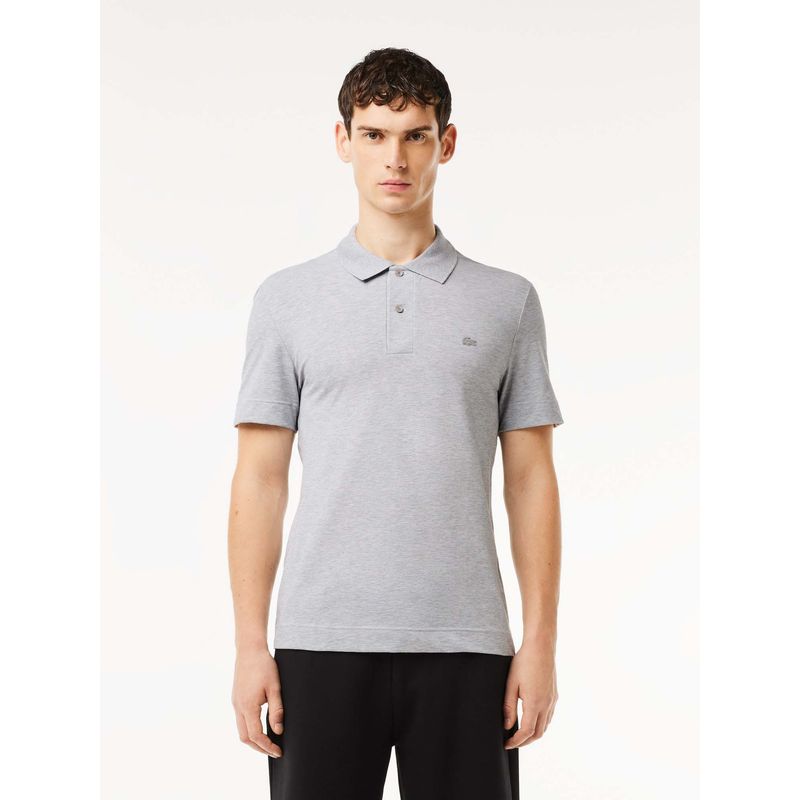 Lacoste Regular Fit Movement Pique Polo T-Shirt- Grey (S)