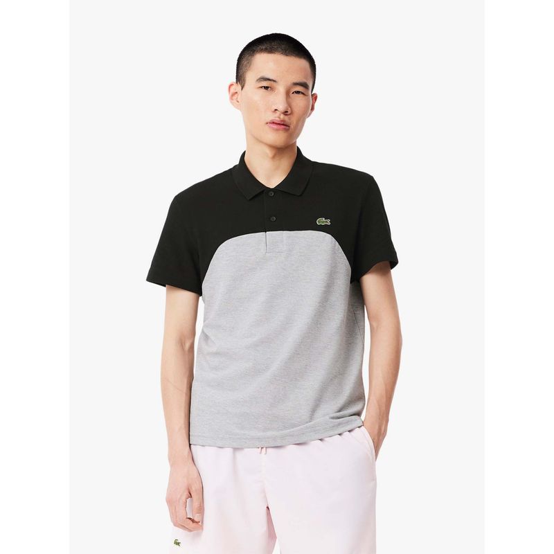 Lacoste Regular Fit L.12.12 Colour-Block Polo T-Shirt- Black (S)