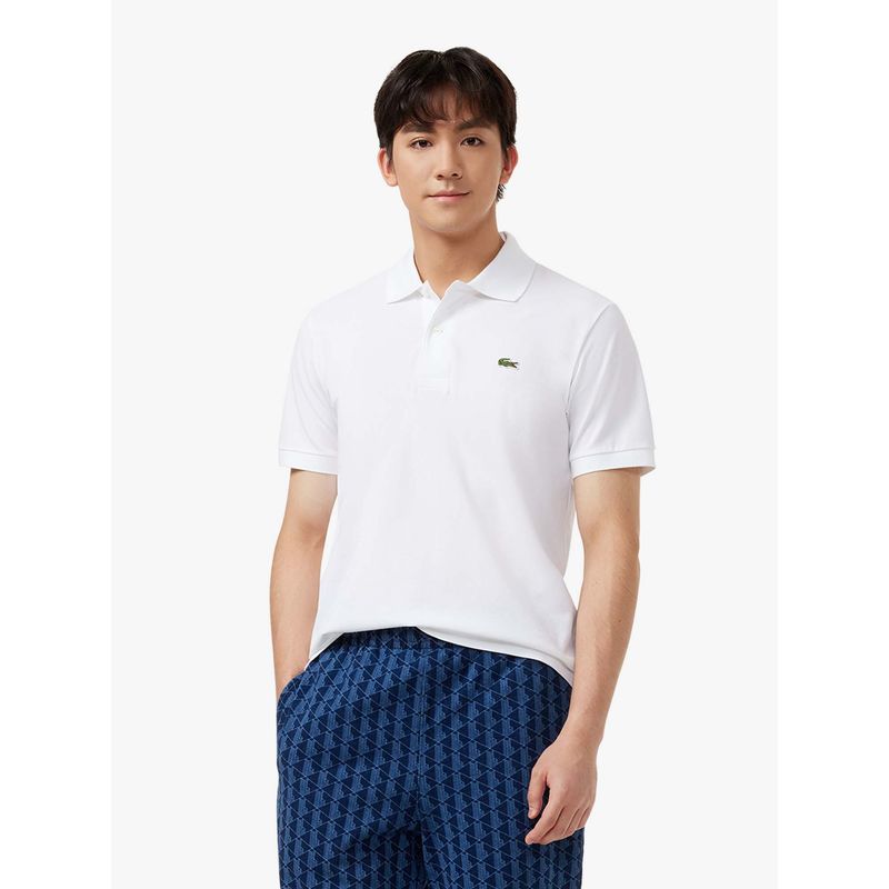 Lacoste Classic Fit L.12.12 Light Polo T-Shirt- White (L)