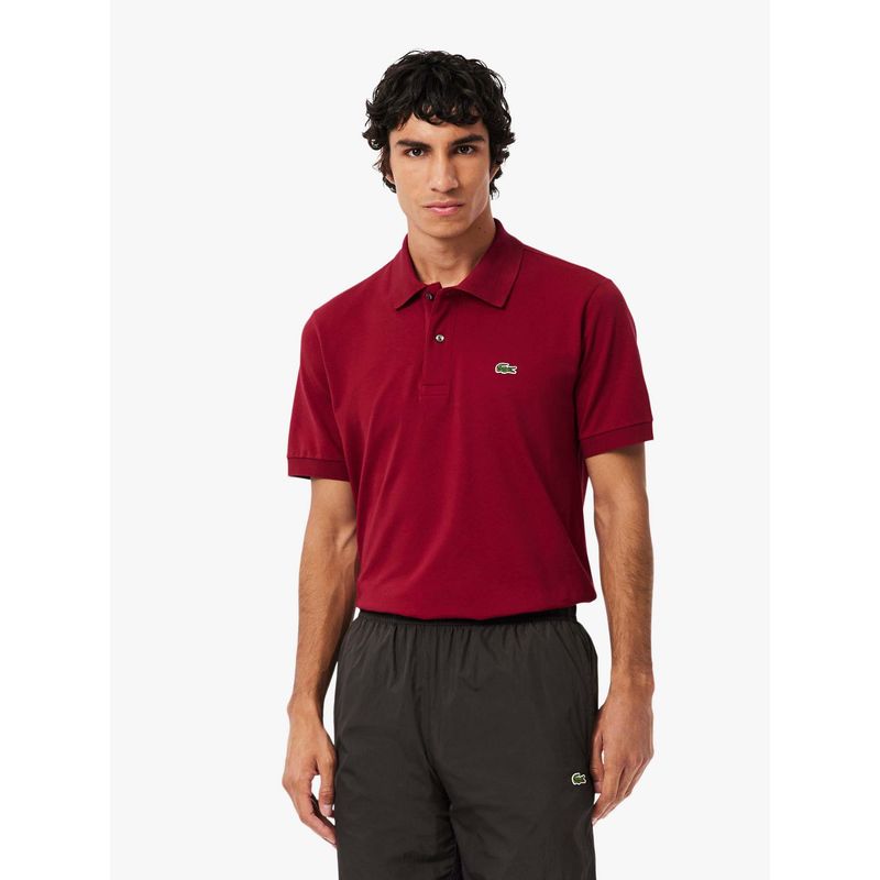 Lacoste Classic Fit L.12.12 Light Pique Polo T-Shirt- Red (S)