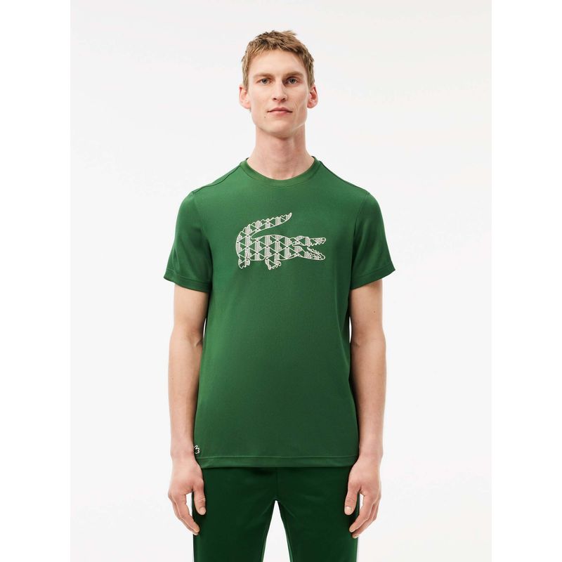 Lacoste Ultra Dry Pique Tennis T-Shirt- Green (S)